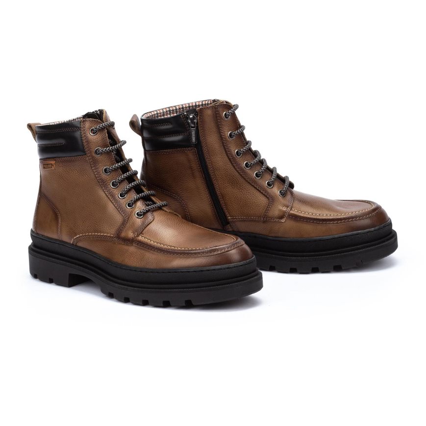 Men's Pikolinos OURENSE Ankle Boots Gold | NZ M3590QA